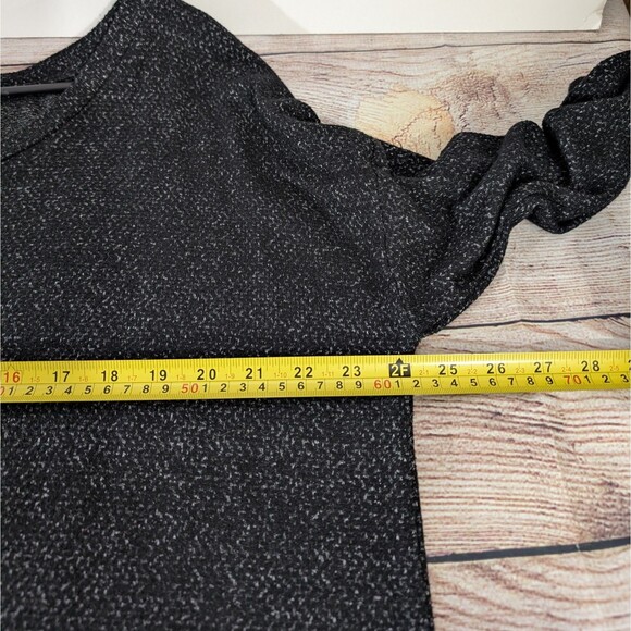 Meri Skye Sweater Long Tunic Women's 2X Charcoal Gray V-Neck Long Sleeve Casual - Picture 7 of 15